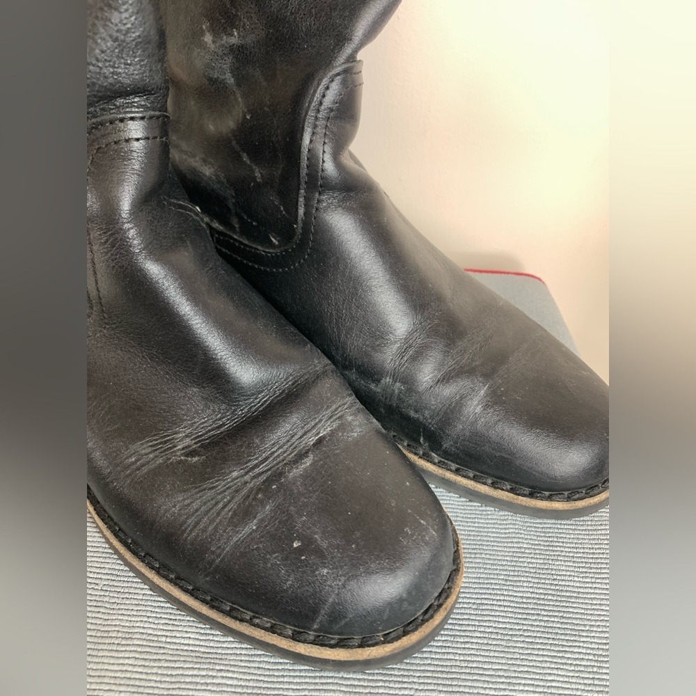 Roots Tribe Leather Equestrian Boots Black 8.5 - Picture 11 of 14